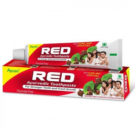 Аюрведическая зубная паста Ред Red Ayusri | Аюсри 100г